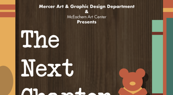 McEachern Art Center presents senior exhibition ‘The Next Chapter’ Flyer for The Next Chapter art exhibition at McEachern Art Center, opening April 11 at 6 PM.