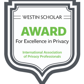 Westin Scholar Prix Badge for the private life excellence of the International Association of Private Professionals.