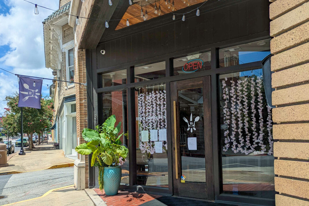 Exterior view of Braddock's Cask and Table.