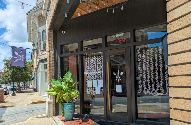 Exterior view of Braddock's Cask and Table.