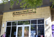 Public media journalist joins Mercer’s Murphy Center faculty Entrance to the Reg Murphy Center for Collaborative Journalism at Mercer University.