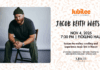 Acclaimed Broadway baritenor Jacob Keith Watson opens 2025-26 Jubilee Artists Series A bearded man sits on a wooden chair; event details for Jacob Keith Watson concert are displayed beside him.