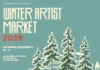McEachern Art Center presents third annual Winter Artist Market Poster for the 2025 Winter Artist Market at McEachern Art Center, featuring snowy village and event details.