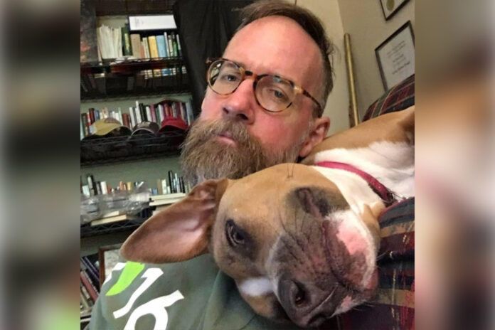 Greg DeLoach and dog Annie