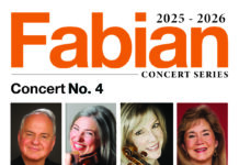 Fabian Concert Series allows students to perform alongside world-class musicians Concert poster for Fabian Concert Series No. 4 on Feb 3, 7:30 PM at Fickling Hall, featuring various musicians.