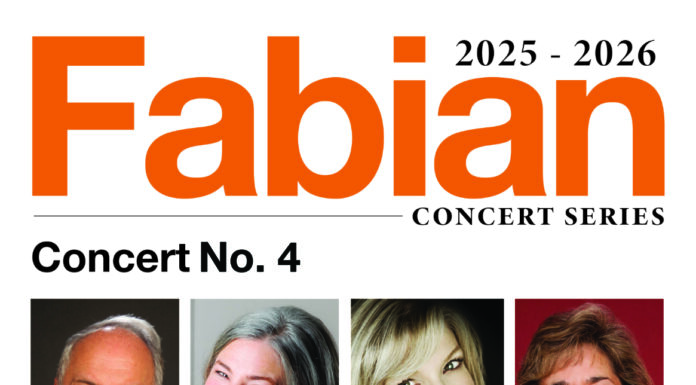 Fabian Concert Series allows students to perform alongside world-class musicians Concert poster for Fabian Concert Series No. 4 on Feb 3, 7:30 PM at Fickling Hall, featuring various musicians.