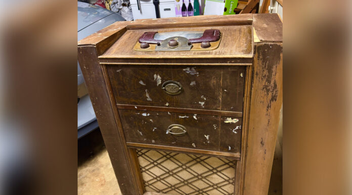 What’s the news with you? | Dr. Greg DeLoach A worn vintage wooden radio cabinet.