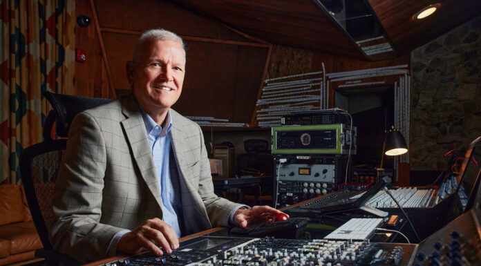 Mercer launches new music degree programs from Capricorn Sound Studios Gary Gerber sits at a large audio mixing console in Capricorn Sound Studios.