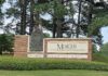 Faculty and Staff Notables | October 2026 Mercer University Campus West entrance sign with brick base, greenery, and trees in the background.
