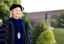 Where to watch historic investiture of Mercer President Penny L. Elkins, Ph.D. President Penny L. Elkins, Ph.D.